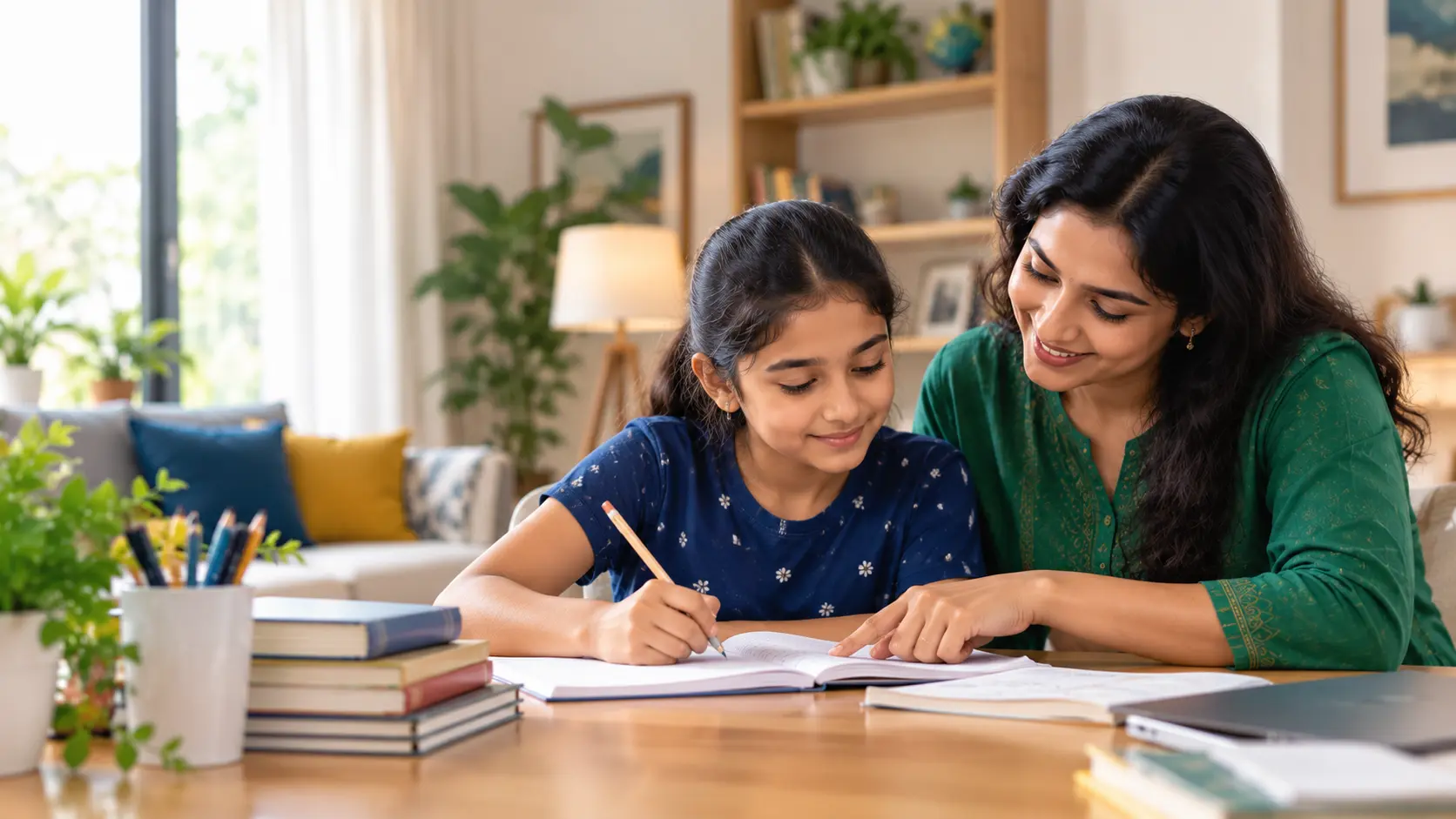 Why Choose Total Tuition Centre - Parent and child learning together